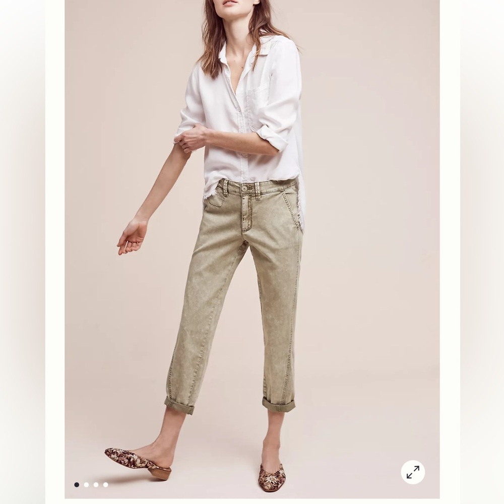 Anthropologie Relaxed Chino Pants